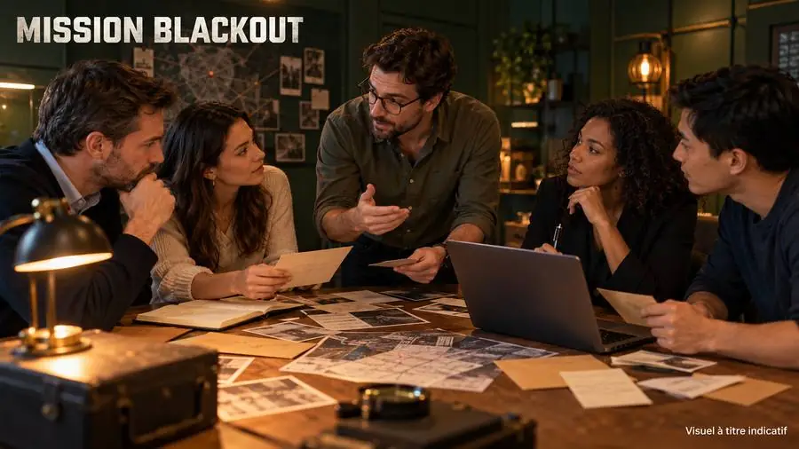 Team building à Genève : escape game Mission Blackout (visuel à titre indicatif)